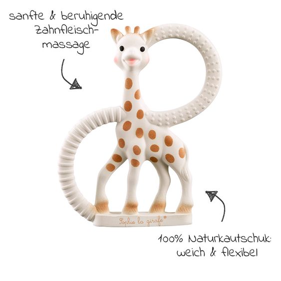 Vulli Beißring aus Naturkautschuk - Sophie la girafe® So Pure - weich