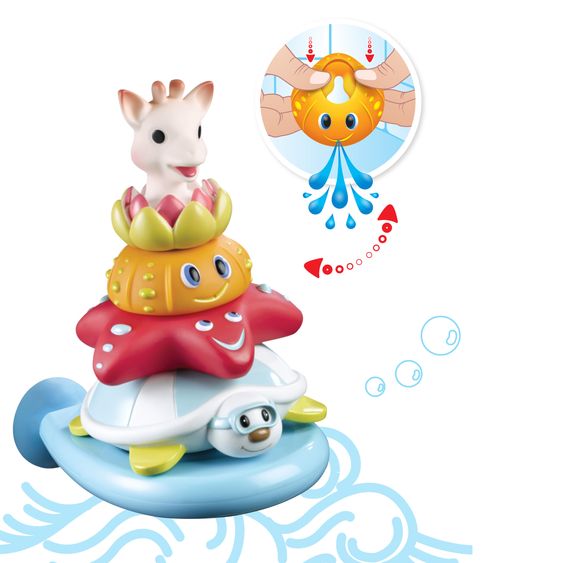 Vulli Stapelpyramide Splash and Fun - Sophie la girafe®