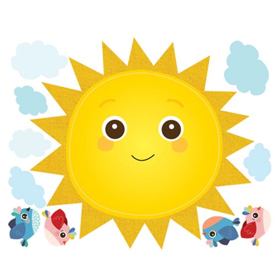 Wallies Set di adesivi murali da 21 pezzi - Baby Sunshine