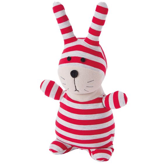 Warmies Wärmekissen Hase - Rot / Grau