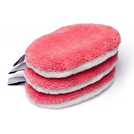 Waschies Waschpads waschies 15 x 10 cm - 3er Set - Pink / Weiß