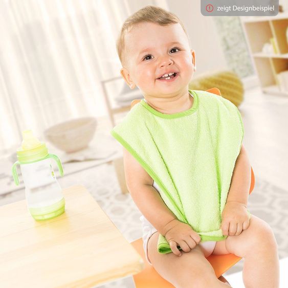 Wörner Set da 2 Bavaglioni Giganti con bottoni a pressione 30 x 45 cm - Mint