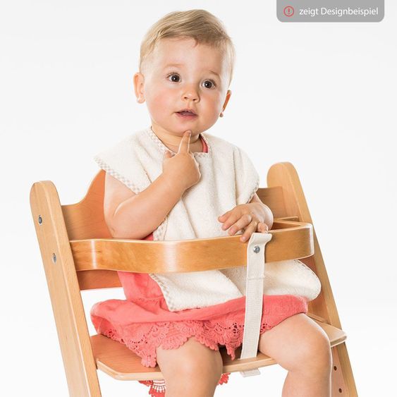 Wörner 2er Set Riesen-Lätzchen mit Druckknöpfen 30 x 45 cm - Rosa