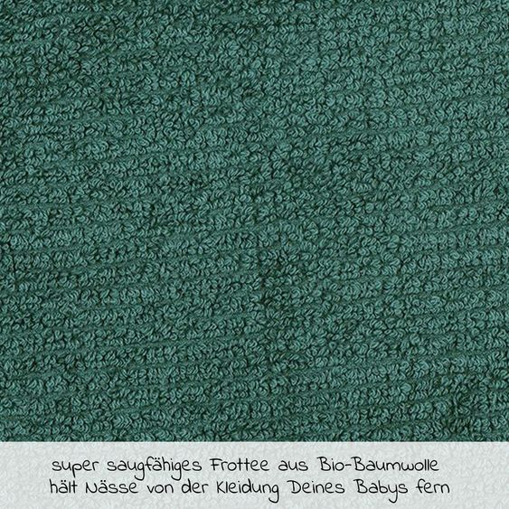 Wörner Ärmel-Lätzchen Bio-Baumwolle - Piniengrün
