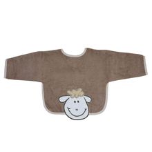 Bavoir À Manches - Mouton - Greige Brun Clair