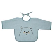 Ärmel-Lätzchen - Stickerei Eisbär - Mint