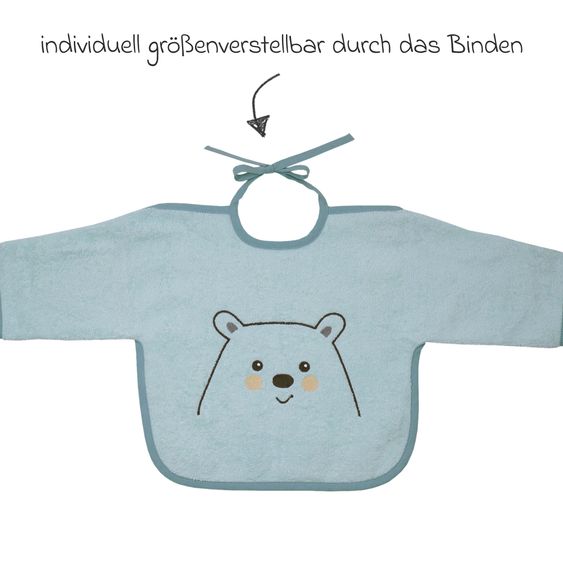 Wörner Ärmel-Lätzchen - Stickerei Eisbär - Mint