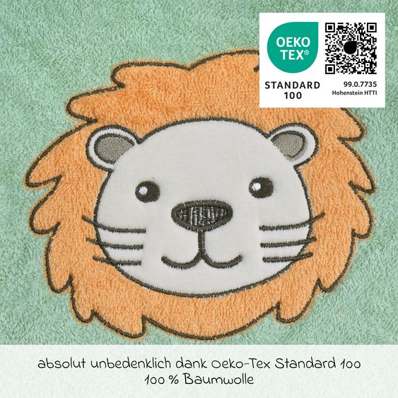 Wörner Bavaglino con maniche - Ricamo Leone - Helloliv