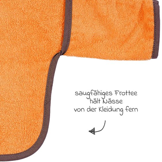 Wörner Ärmel-Lätzchen - Stickerei Tiger - Orange