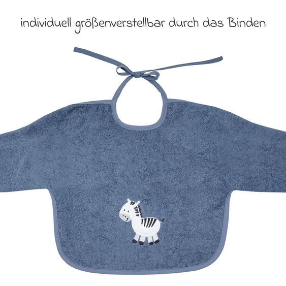 Wörner Sleeve Bib - Embroidery Zebra - Dark Blue