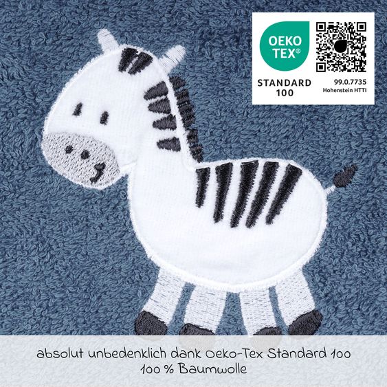 Wörner Sleeve Bib - Embroidery Zebra - Dark Blue