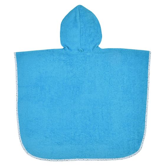 Wörner Bade-Poncho 75 x 120 cm - Bär - Türkis