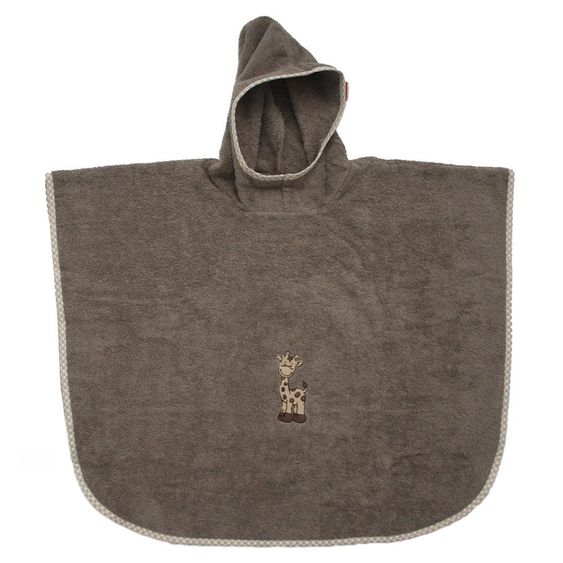 Wörner Bath poncho 75 x 60 cm - Giraffe - Brown