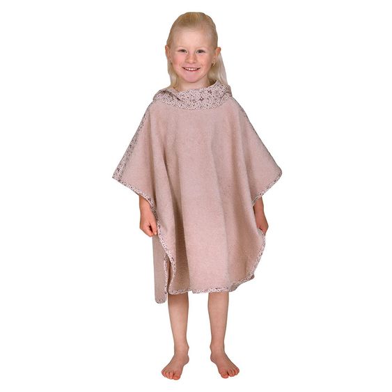 Wörner Bade-Poncho 75 x 60 cm - Lama - Altrosa