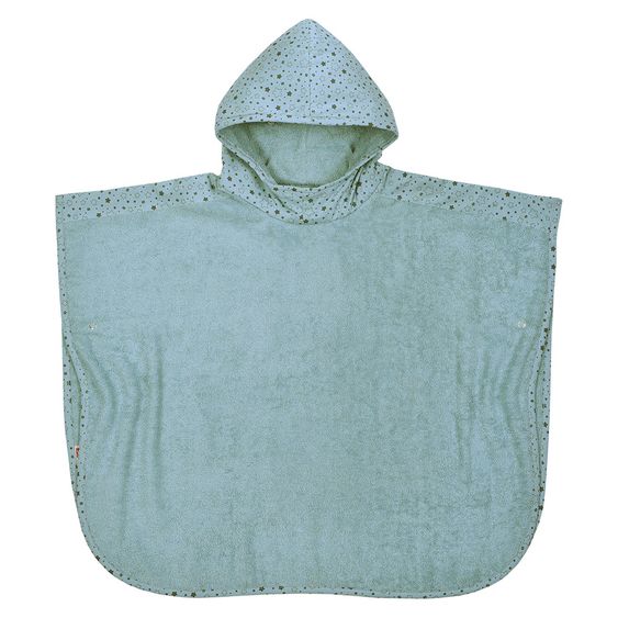Wörner Bade-Poncho 75 x 60 cm - Sterne - Grün