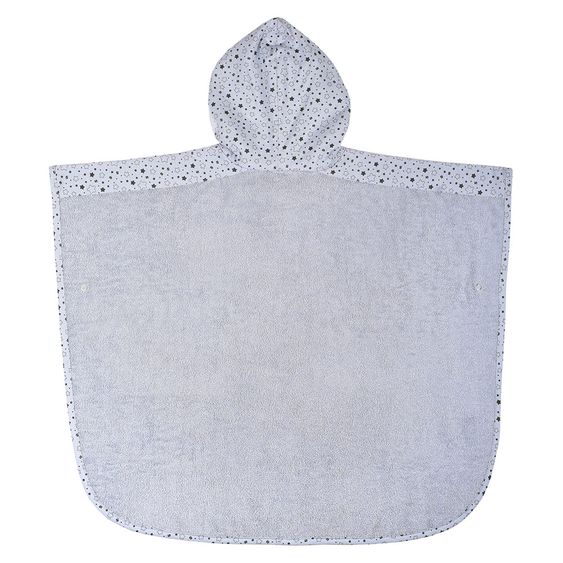 Wörner Bade-Poncho 75 x 60 cm - Sterne - Hellgrau