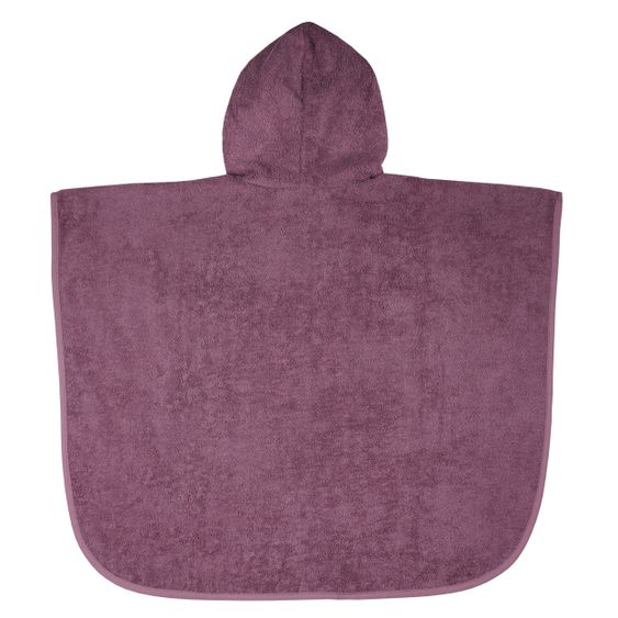 Wörner Bade-Poncho 75 x 60 cm - Stickerei Lama - Mauve