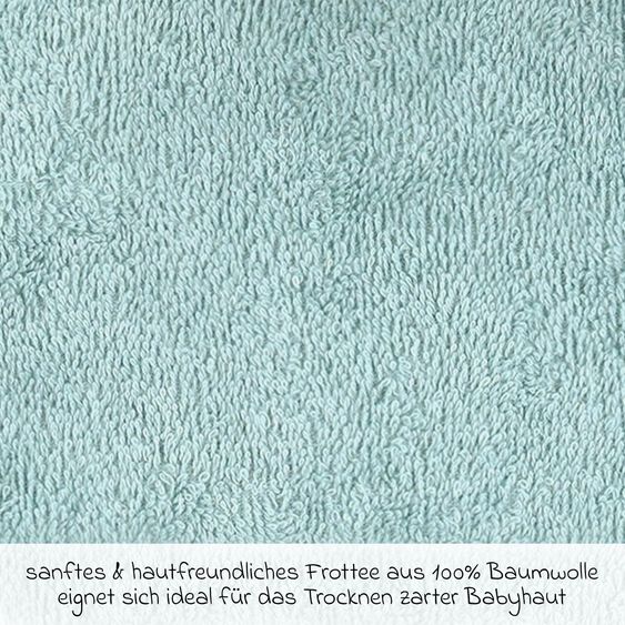 Wörner Bade-Poncho 75 x 60 cm - Uni Eisblau