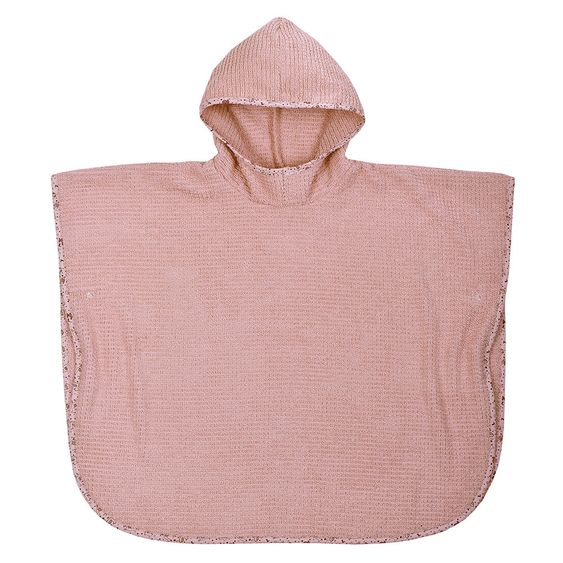 Wörner Bade-Poncho Bio-Baumwolle 75 x 60 cm - Lama - Altrosa