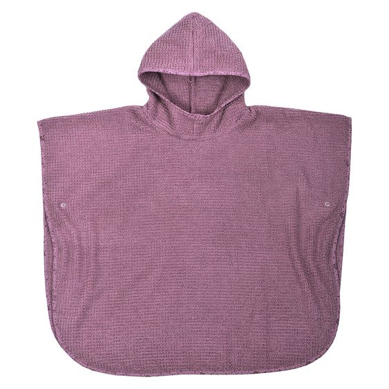 Wörner Bade-Poncho Bio-Baumwolle 75 x 60 cm - Lama - Mauve