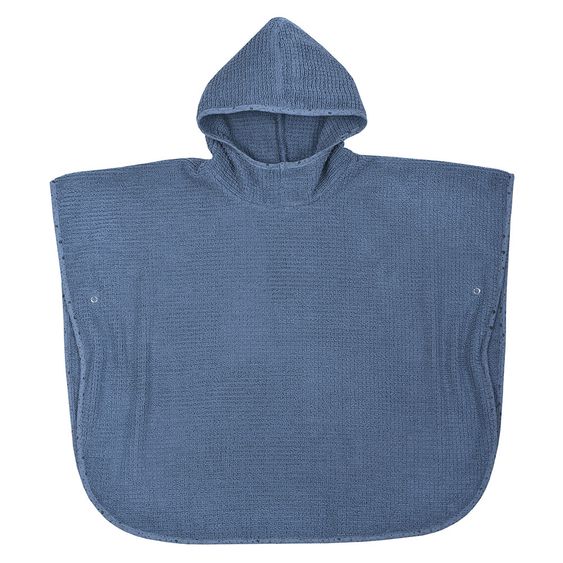 Wörner Bade-Poncho Bio-Baumwolle 75 x 60 cm - Walli - Blau