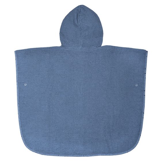 Wörner Bade-Poncho Bio-Baumwolle 75 x 60 cm - Walli - Blau