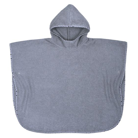 Wörner Bade-Poncho Bio-Baumwolle 75 x 60 cm - Walli - Grau