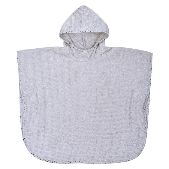 Wörner Bade-Poncho Bio-Baumwolle 75 x 60 cm - Walli - Hellgrau