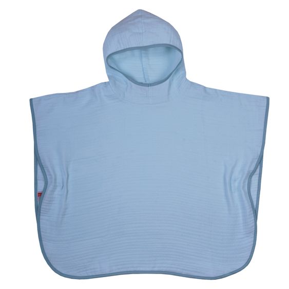 Wörner Bade-Poncho Mull 75 x 60 cm - Hellblau