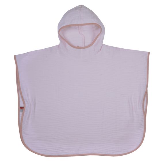 Wörner Bade-Poncho Mull 75 x 60 cm - Lachsrosa