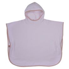 Bade-Poncho Mull 75 x 60 cm - Lachsrosa