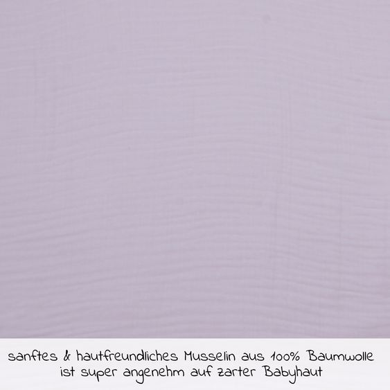 Wörner Bade-Poncho Mull 75 x 60 cm - Lachsrosa