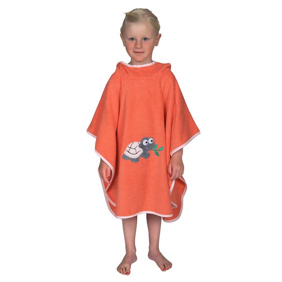 Wörner Bade-Poncho - Schildkröte - Lachs
