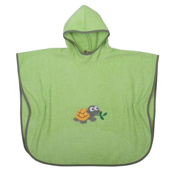 Wörner Bade-Poncho - Schildkröte - Opalgrün