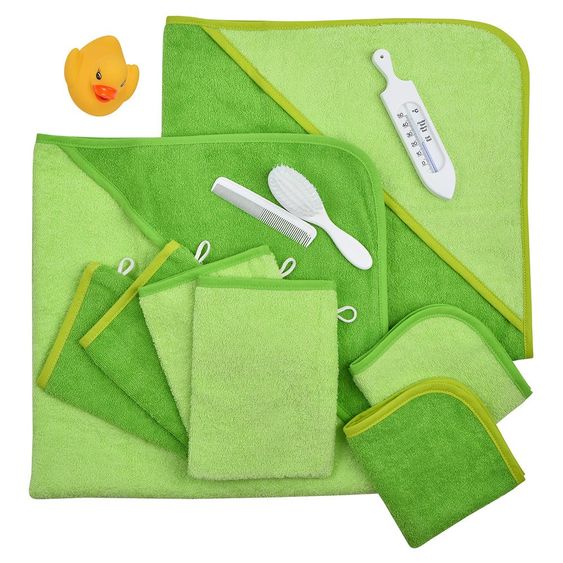 Wörner Bath set 12pcs. in gift box - Green