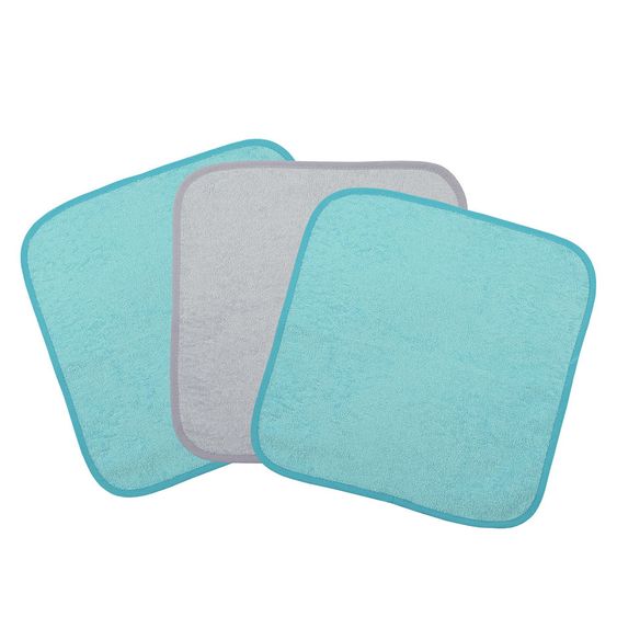 Wörner Handtuch 3er Pack 30 x 30 cm - Crome Kristall