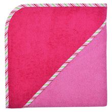 Hooded bath towel 100 x 100 cm - Orchid berry