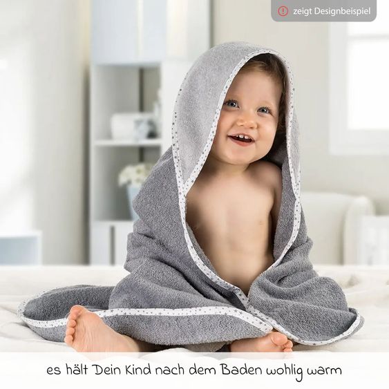 Wörner Hooded bath towel 100 x 100 cm - Uni Natural Light brown