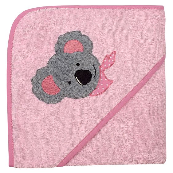 Wörner Kapuzenbadetuch 80 x 80 cm - Koala - Perle