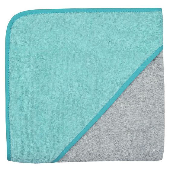 Wörner Asciugamano con cappuccio 80 x 80 cm - Uni - Crome Crystal