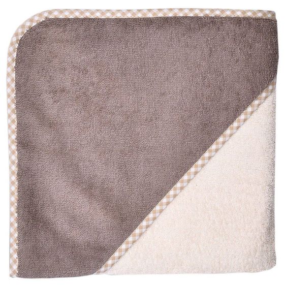 Wörner Hooded bath towel 80 x 80 cm - Uni Natural Light brown