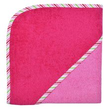 Asciugamano con cappuccio 80 x 80 cm - Uni Orchid Berry