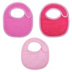 Velcro Bib 3 Pack - Pink / Pink