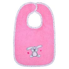 Bavaglino gigante in velcro - Coniglietto - Bubblegum