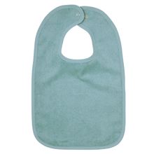 Giant bib with press stud 30 x 45 cm - plain ice blue