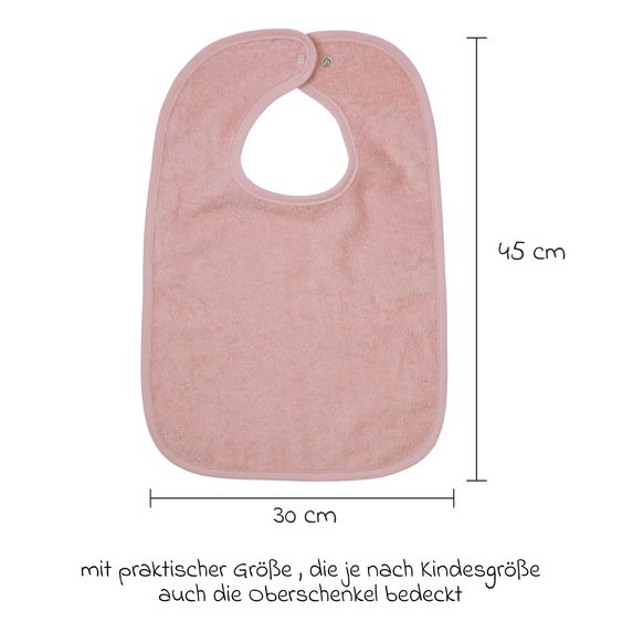 Wörner Bavaglino gigante con bottone a pressione 30 x 45 cm - Uni Erika