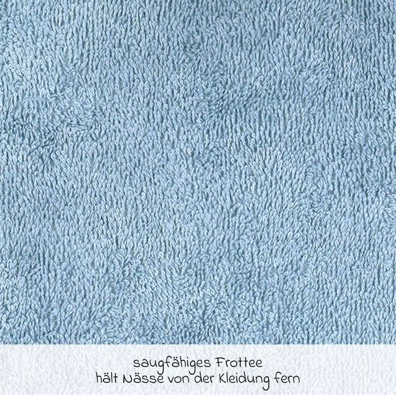 Wörner Riesen-Lätzchen mit Druckknopf 30 x 45 cm - Uni Stahlblau