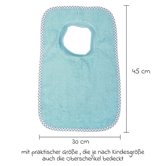 Wörner Giant slip-on bib - Uni Crystal Blue