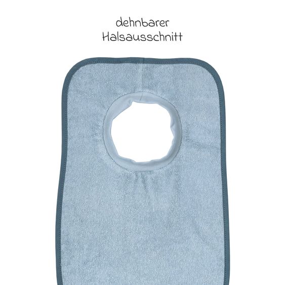 Wörner Riesen-Schlupflätzchen - Uni Stahlblau