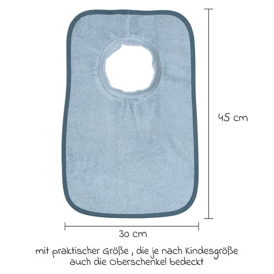 Wörner Riesen-Schlupflätzchen - Uni Stahlblau